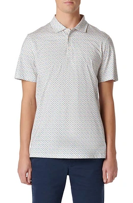 Bugatchi Victor OoohCotton Dot Print Polo Coral at Nordstrom,