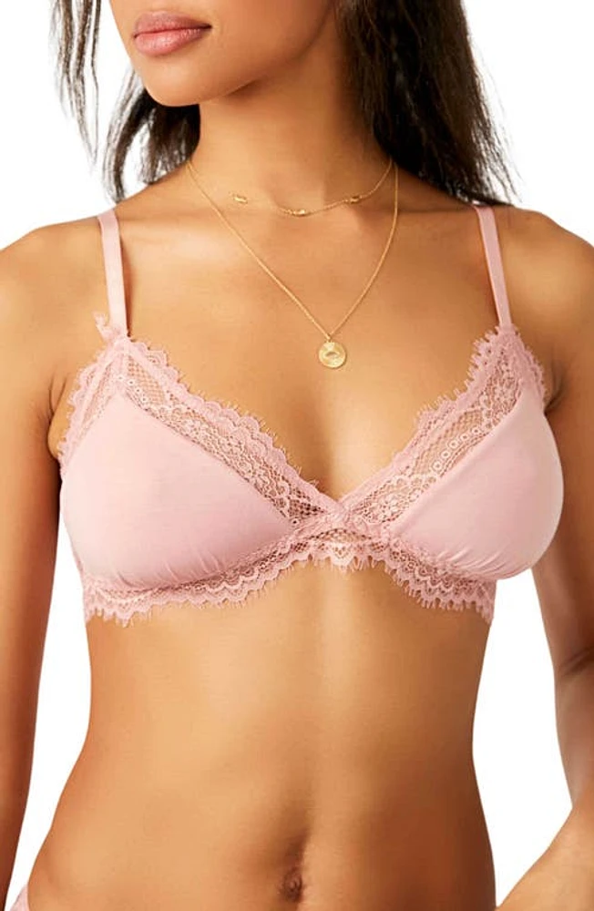 Free People Intimately FP Happier Than Ever Lace Trim Wireless Bra at Nordstrom,