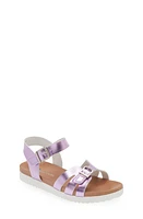 Nina Kids' Lacey Metallic Strappy Sandal at Nordstrom, M