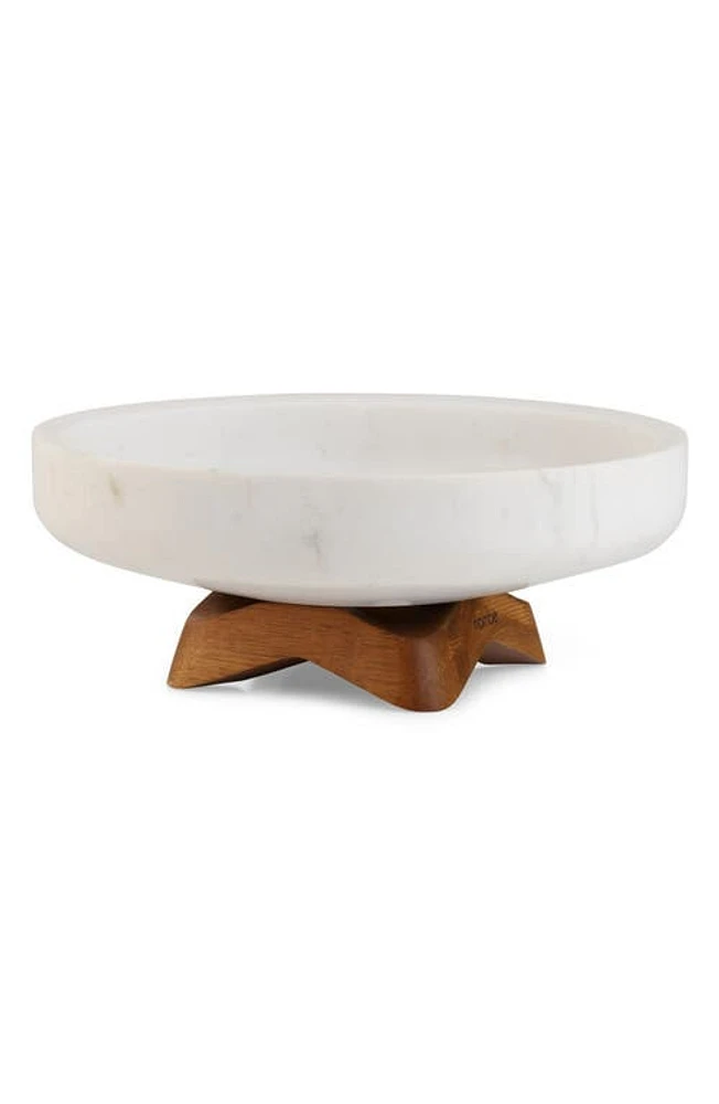 Nambé Chevron Fruit Bowl in Brown at Nordstrom