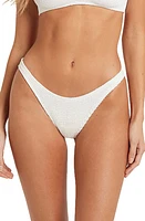 bond-eye The Scene Rib Bikini Bottoms in Optic White at Nordstrom