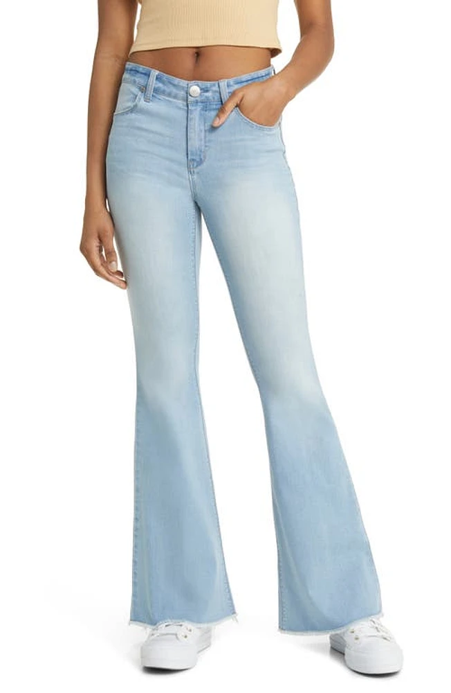 1822 Denim Frayed Mid Rise Flare Jeans Atlas at Nordstrom,