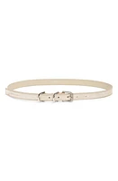 Givenchy Voyou Leather Belt Dusty Gold at Nordstrom,