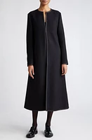 Bode Mabelle Long Wool Coat Black at Nordstrom,