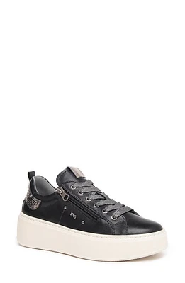 NeroGiardini Platform Wedge Sneaker Black at Nordstrom,