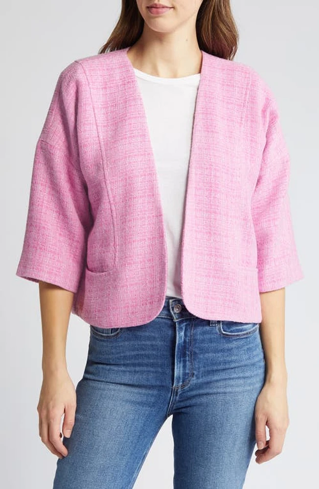 Wit & Wisdom Drop Shoulder Crop Jacket Violet at Nordstrom,