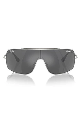 Ray-Ban Wings III 136mm Square Wrap Sunglasses in Silver at Nordstrom