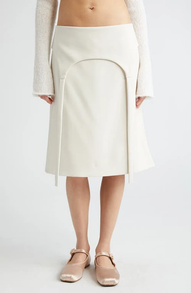 Sandy Liang Halper Skirt Bone at Nordstrom,