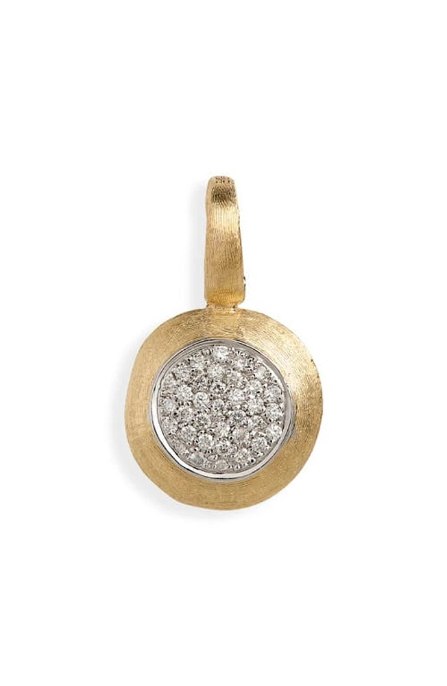 Marco Bicego Jaipur 18K Yellow Gold Small Pavé Diamond Pendant in Yellow-White at Nordstrom