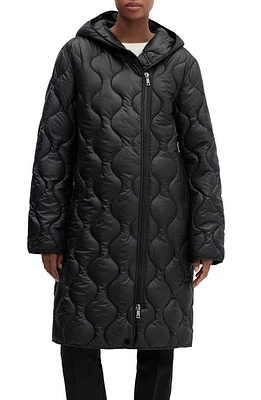 MANGO Oversize Hooded Water Repellent Quilted Coat in at Nordstrom