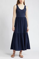 Nordstrom Mixed Media Tank Maxi Dress at Nordstrom,