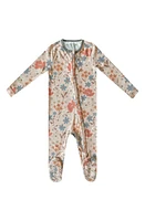 Copper Pearl Zip-Up Footie Pajamas Eden at Nordstrom,