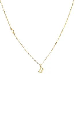 Panacea Initial Pendant Necklace in Gold B at Nordstrom