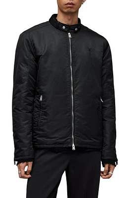 AllSaints Morphos Zip-Up Jacket in Black at Nordstrom, Size Small