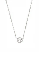 BYCHARI Zodiac Pendant Necklace in Cancer at Nordstrom