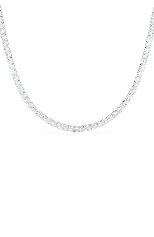 HauteCarat Lab Created Diamond Tennis Necklace in 14K Gold at Nordstrom