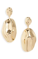 Open Edit Molten Drop Earrings in Gold at Nordstrom