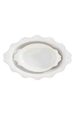 Juliska Berry & Thread Set of 2 Oval Ceramic Baking Dishes in Whitewash at Nordstrom