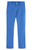 Scotch & Soda Kids' Loose Tapered Leg Cotton Linen Pants 6897 Tile Blue at Nordstrom, Y