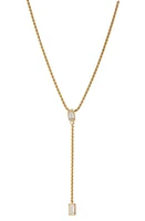 Nadri Entwine Cubic Zirconia Y-Necklace in Gold at Nordstrom