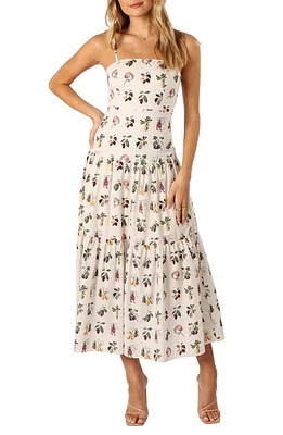 Petal & Pup Botanique Fruit Print Cotton Midi Sundress in Floral Fruit at Nordstrom, Size X-Small