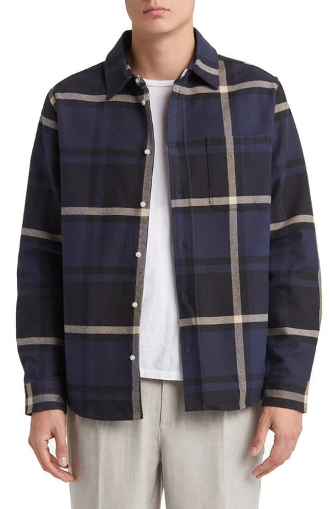 Les Deux Jeremy Flannel Button-Up Shirt at Nordstrom,