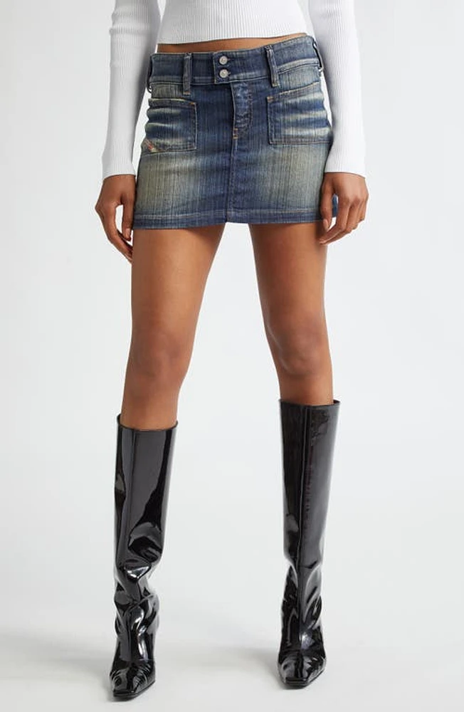 DIESEL De-Hush-Mini Denim Miniskirt at Nordstrom,