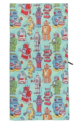 Boardies Robots Beach Towel in Green at Nordstrom