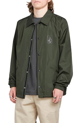 Volcom Skate Vitals Water Resistant Coach Jacket Squadron Green at Nordstrom,