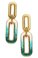 Missoma Enamel Haze Link Drop Earrings in Gold at Nordstrom