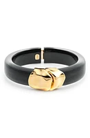 Alexis Bittar Essentials Molten Hinged Bangle in Black at Nordstrom