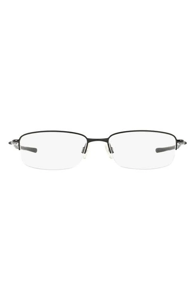 Oakley Clubhouse 52mm Semi Rimless Optical Glasses in Black at Nordstrom