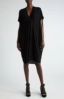 Rick Owens Tommykite V-Neck Jersey Dress Black at Nordstrom, Us