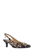 J. Reneé Kallan Slingback Pointed Toe Pump Brown/Black at Nordstrom,