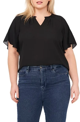 CeCe Flutter Sleeve Top at Nordstrom,