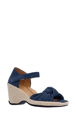 L'Amour des Pieds Oribel Wedge Sandal Navy at Nordstrom,