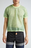 Martine Rose Granny Flower Jacquard T-Shirt in Lime Floral at Nordstrom, Size Large