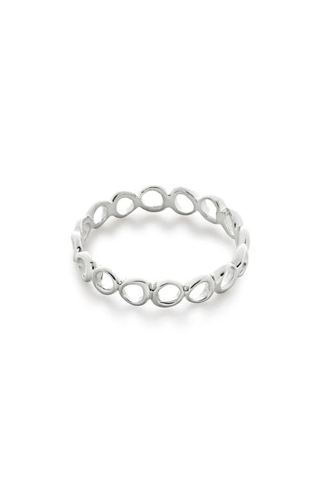 Monica Vinader Nura Sterling Silver Open Stacking Ring at Nordstrom,