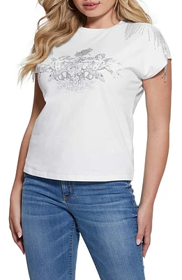 GUESS Royal Fringe Cotton Graphic T-Shirt G011 at Nordstrom,