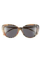 burberry 54mm Cat Eye Sunglasses in Rubber Gunmetal at Nordstrom