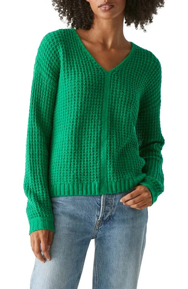 Michael Stars Kelsie V-Neck Sweater Kelly at Nordstrom,