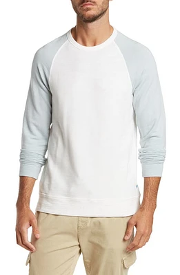 Jason Scott Sheldon Raglan Sweater in Ivory/Celestial Blue at Nordstrom, Size X-Small