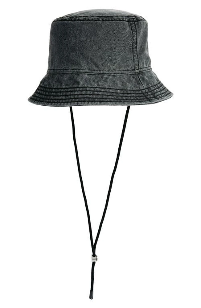 & Other Stories Denim Bucket Hat Black Dark at Nordstrom,