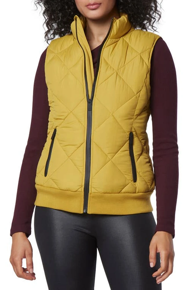 Marc New York Performance Quilted Puffer Vest in Olive Oil at Nordstrom, Size Large