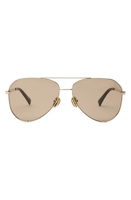 DEZI Blueprint 60mm Aviator Sunglasses in Gold /Moss at Nordstrom