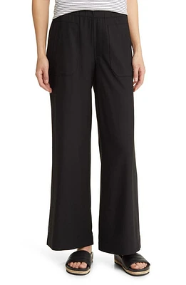 Wit & Wisdom High Waist Patch Pocket Wide Leg Pants at Nordstrom