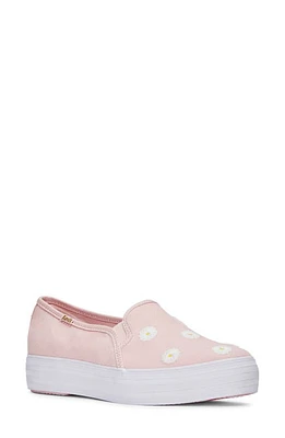 Keds x Magnolia Bakery Triple Deck Slip-On Sneaker Pink Canvas at Nordstrom,