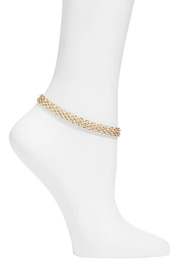 Jenny Bird Francis Mesh Chain Anklet in Gold at Nordstrom