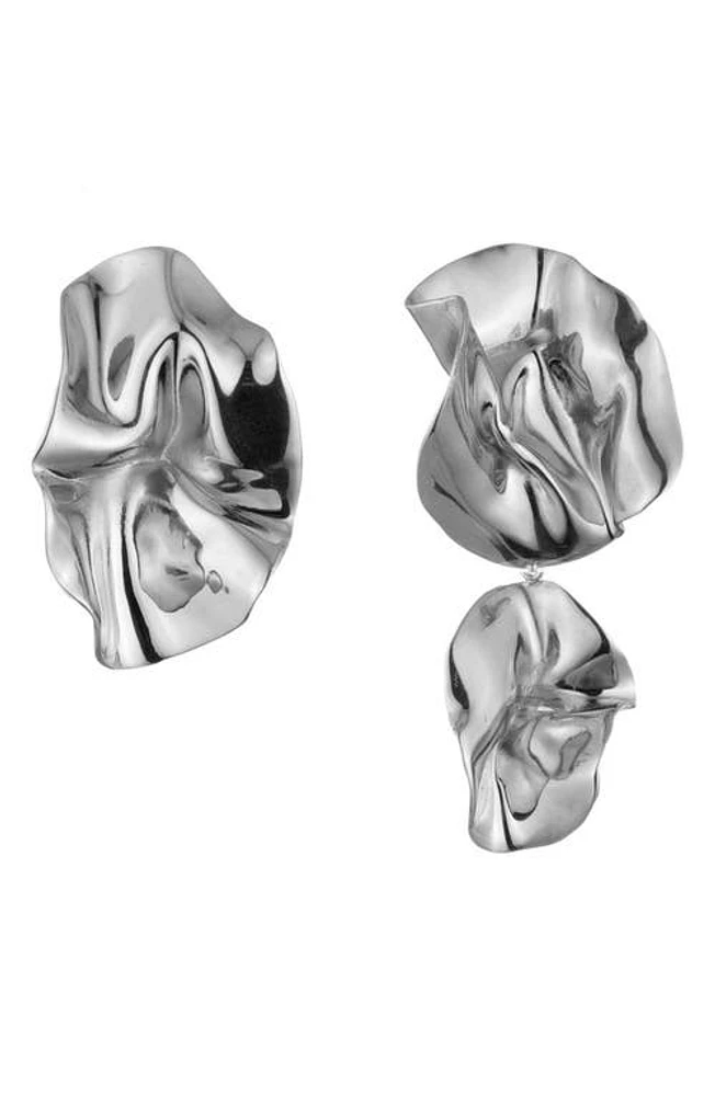 Sterling King Mismatched Fold Earrings in Sterling Silver at Nordstrom