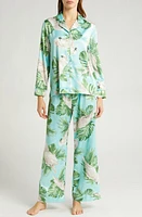 Felina Adrienne Print Satin Pajamas at Nordstrom,